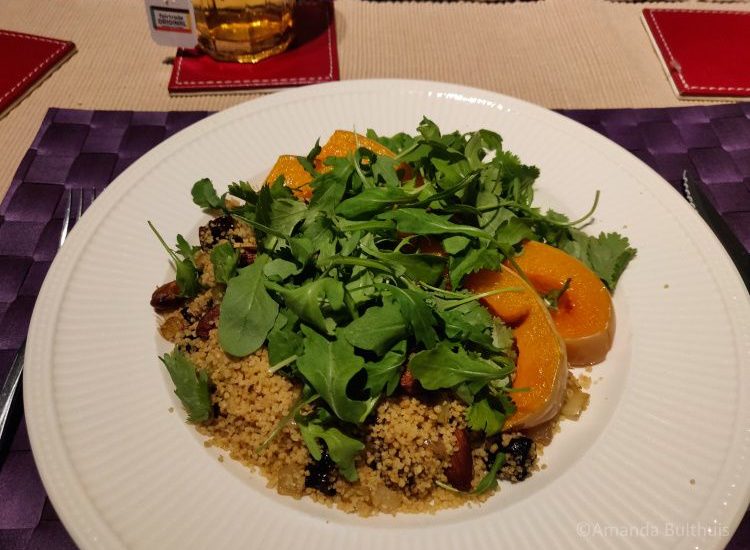 Geroosterde pompoen met couscous