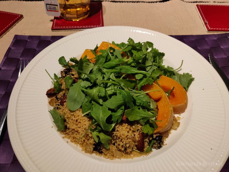 Geroosterde pompoen met couscous