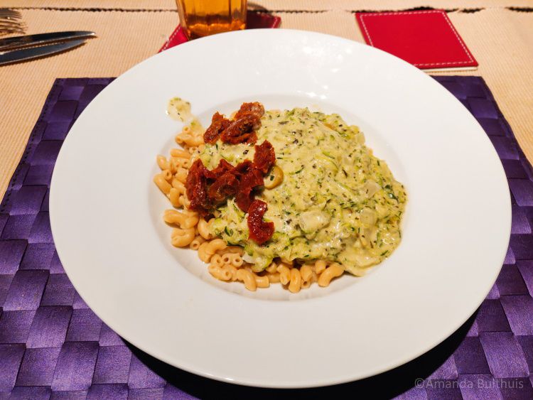 Pasta met courgette