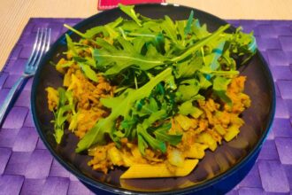 Pasta met wortel en bleekselderij