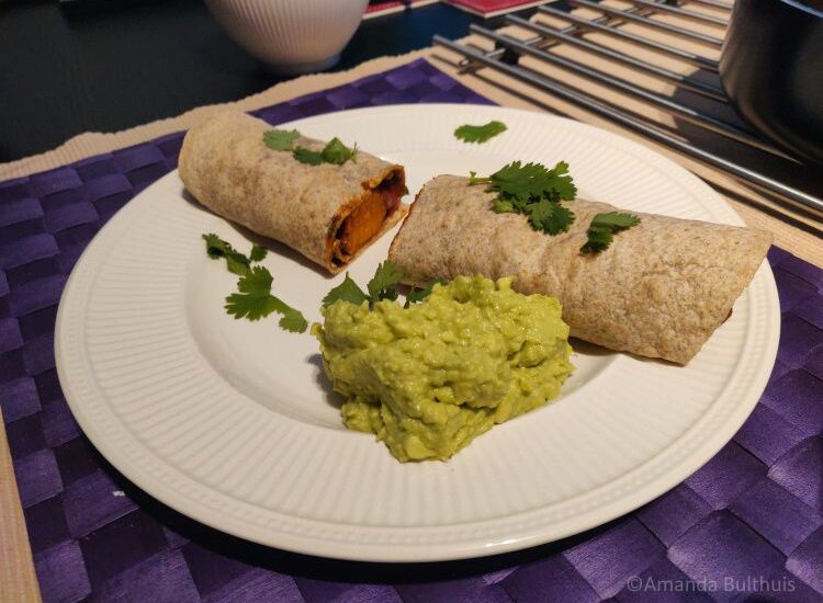 Wraps met zoete aardappel