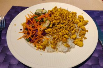 Vegan roerei Aziatisch