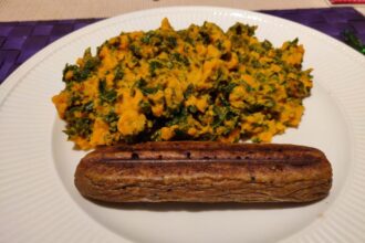 Boerenkool met zoete aardappel