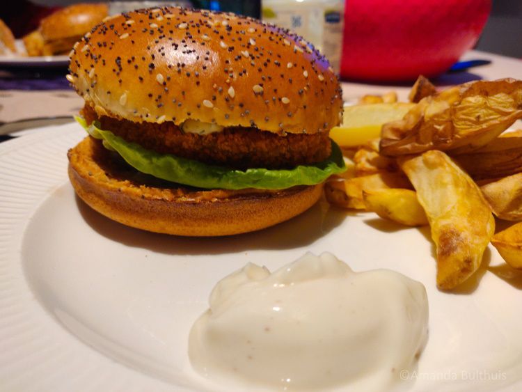 Vegan visburger