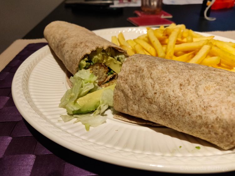 Wraps met vegan kipcorn