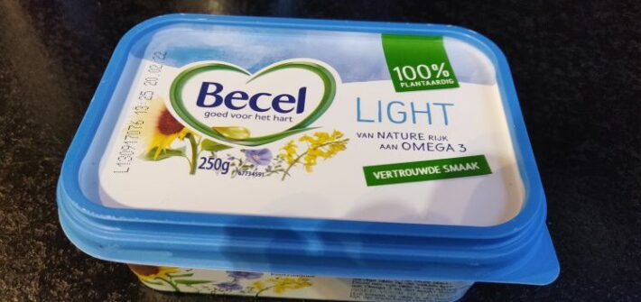 Vegan margarine voor op brood