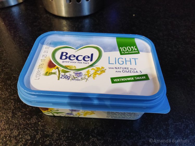 Vegan margarine voor op brood