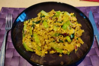 Vegan pad thai met tofu