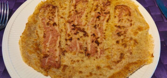 Vegan speck pannenkoeken