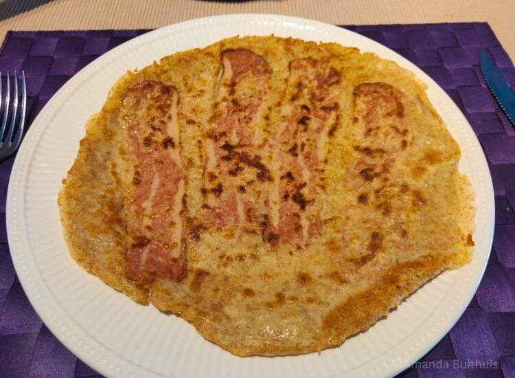 Vegan speck pannenkoeken