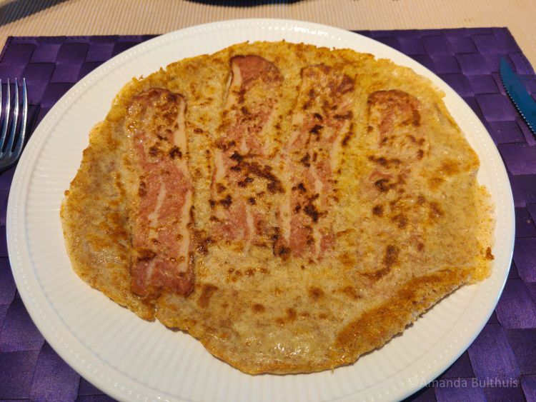 Vegan speck pannenkoeken