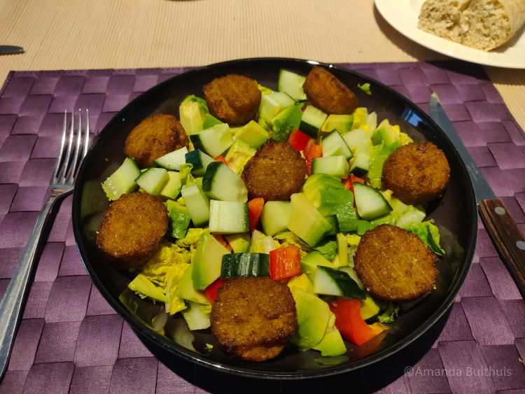 Maaltijdsalade met falafel - week  32 - 2022