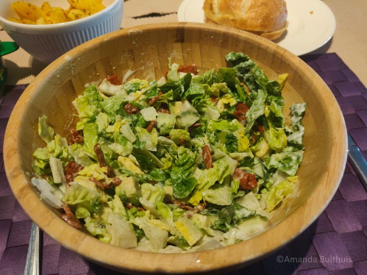 Vegan caesar salade