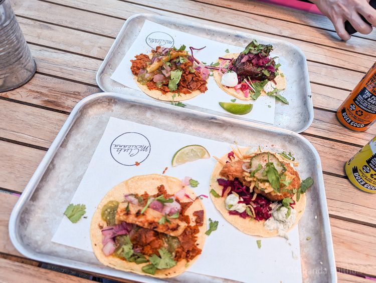 Vegan taco's bij Club Mexicana in Londen