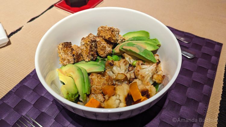 Japanse salade met crispy tofu