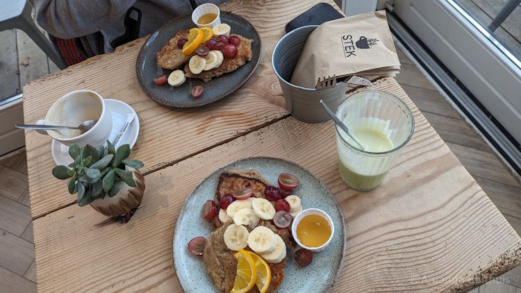 Vegan pancakes bij Stek, Leeuwarden